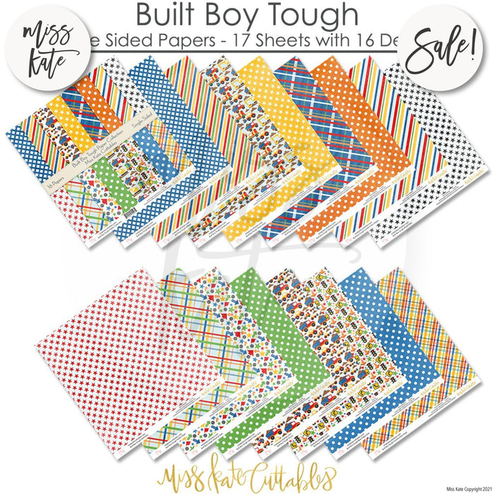Built Boy Tough - Paper Pack 12X12 (Ss)