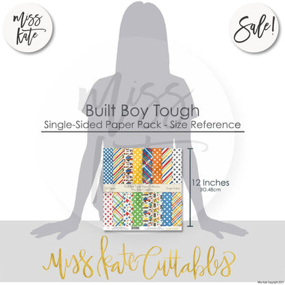 Built Boy Tough - Paper Pack 12X12 (Ss)