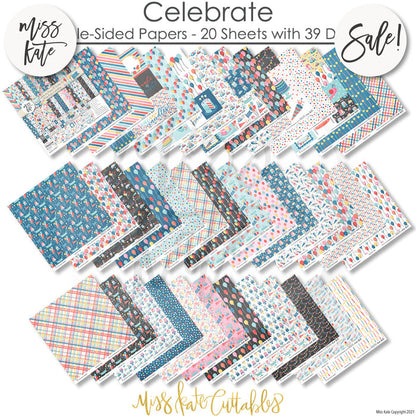 Celebrate - Paper & Sticker Kit 12X12 (Ds)