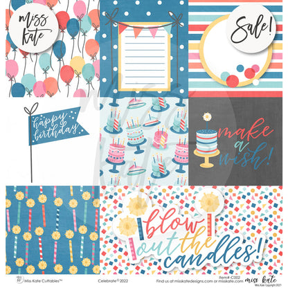 Celebrate - Paper & Sticker Kit 12X12 (Ds)