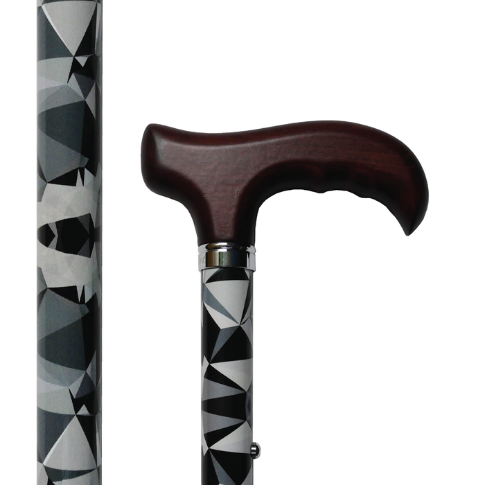 Chess Fractal Adjustable & Foldable Walking Cane Default