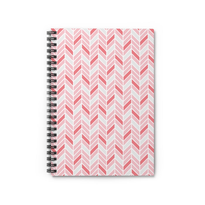 Chevron Love Spiral Lined Notebook