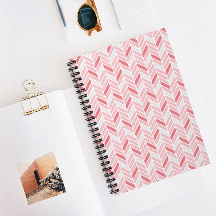 Chevron Love Spiral Lined Notebook