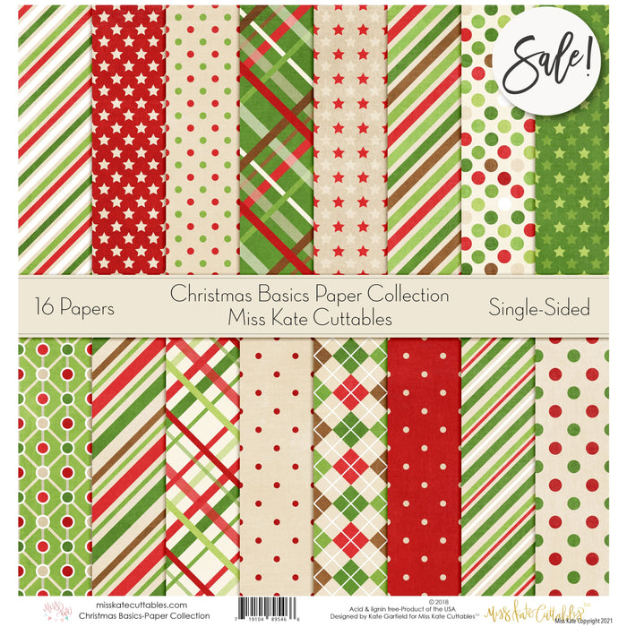 Christmas Basics - Paper Pack 12X12 (Ss)
