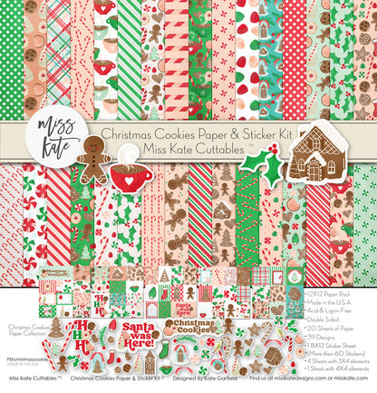 Christmas Cookies - Paper & Sticker Kit