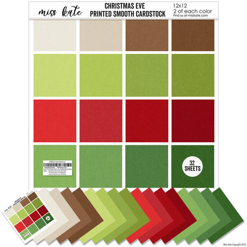 Christmas Eve - Linen-Printed Smooth Cardstock Single-Sided Linen Printed