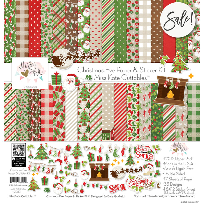 Christmas Eve - Paper & Sticker Kit 12X12 (Ds)