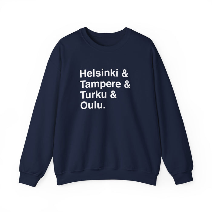 Cities Of Finland Sweatshirt