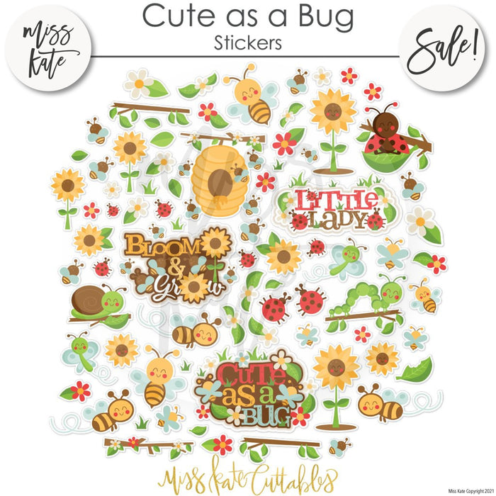 Cute As A Bug - Paper & Sticker Kit 12X12 (Ds)