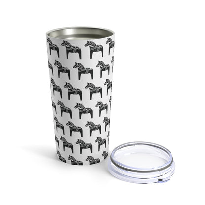 Dala Horse Print 20 oz Insulated Tumbler Scandinavian Design Studio