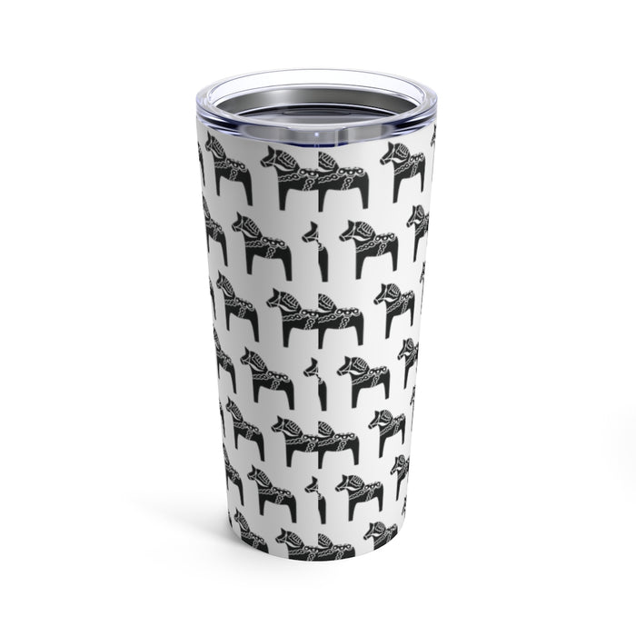 Dala Horse Print 20 oz Insulated Tumbler Scandinavian Design Studio