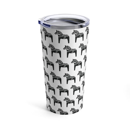 Dala Horse Print 20 oz Insulated Tumbler Scandinavian Design Studio