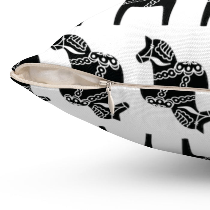 Dala Horse Print Pillow Cover Scandinavian Design Studio