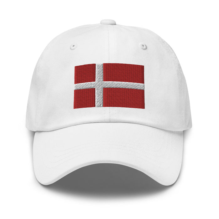 Danish Flag Embroidered Hat Scandinavian Design Studio