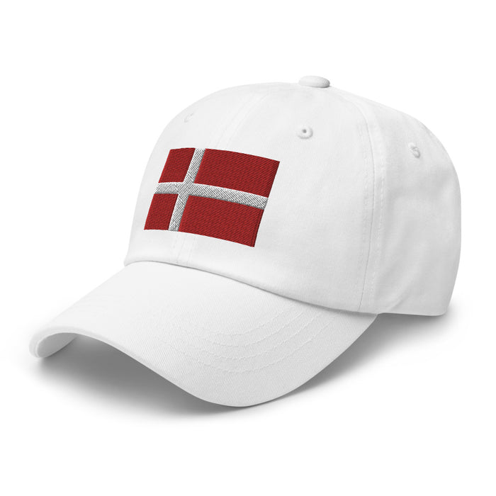 Danish Flag Embroidered Hat Scandinavian Design Studio