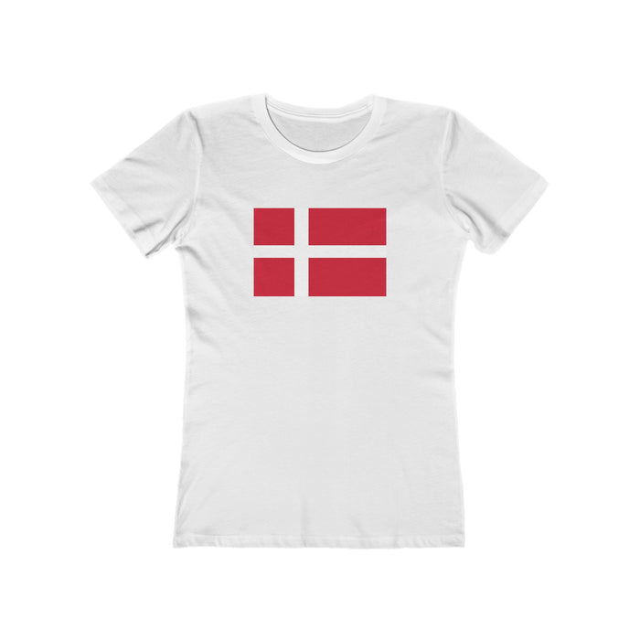 Danish Flag Women's Fit T-Shirt - Scandinavian Design Studio