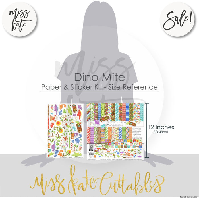 Dino Mite - Paper & Sticker Kit 12X12 (Ds)