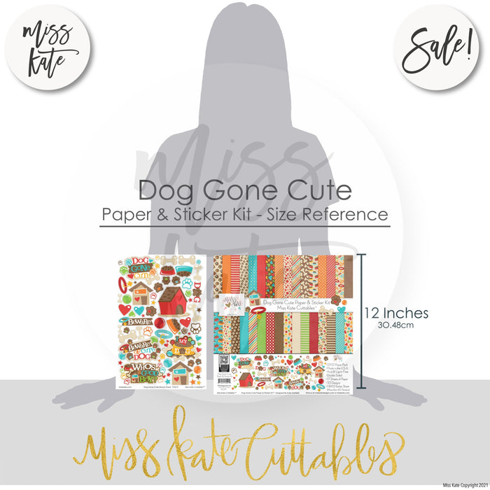 Dog Gone Cute - Paper & Sticker Kit 12X12 (Ds)