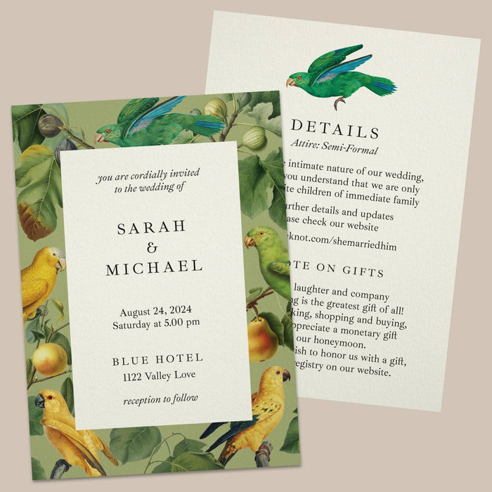 Exotic Wedding Invitations - XOXOKristen
