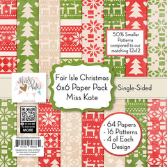 Fair Isle Christmas - 6X6 Paper Pack (Ss)