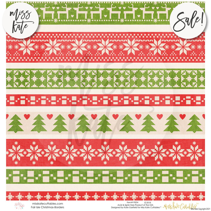 Fair Isle Christmas - Paper Pack 12X12 (Ss)