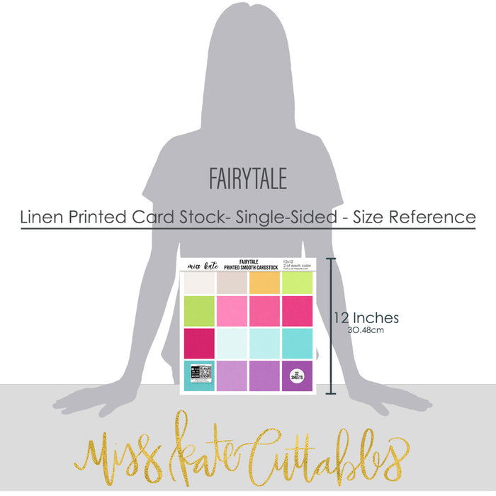 Fairytale-Printed Smooth Cardstock Single-Sided