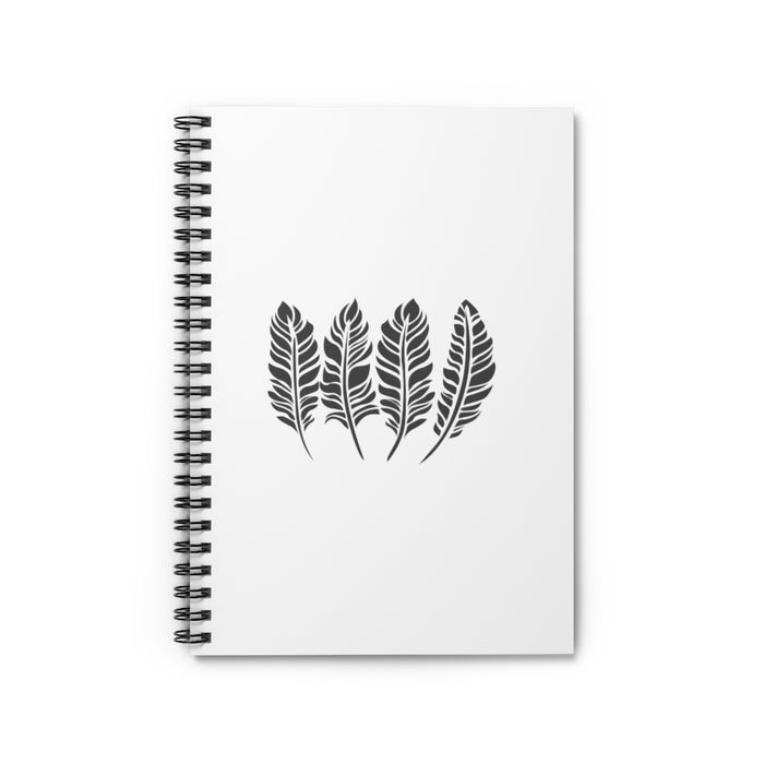Fall Feathers Spiral Lined Notebook