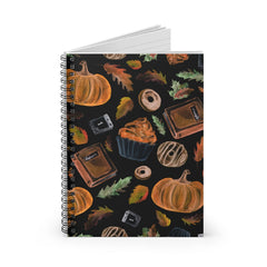 Fall Watercolor Spiral Lined Notebook