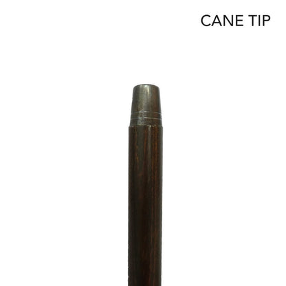 Faux Ivory Barn Owl Hardwood Cane