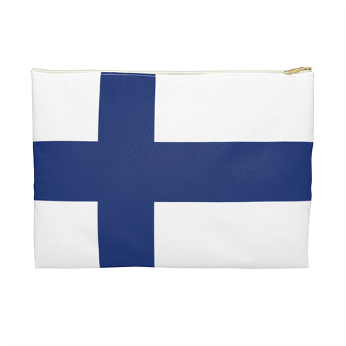 Finnish Flag Accessory Pouch - Scandinavian Design Studio