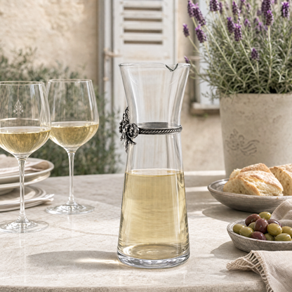 Fleur De Lis Wine Carafe 8