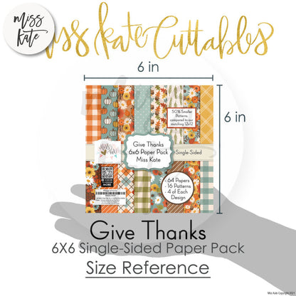 Give Thanks - 6X6 Paper Pack (Ss)