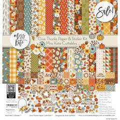 Give Thanks - Paper & Sticker Kit 12X12 (Ds)