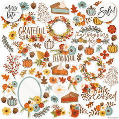 Give Thanks - Paper & Sticker Kit 12X12 (Ds)