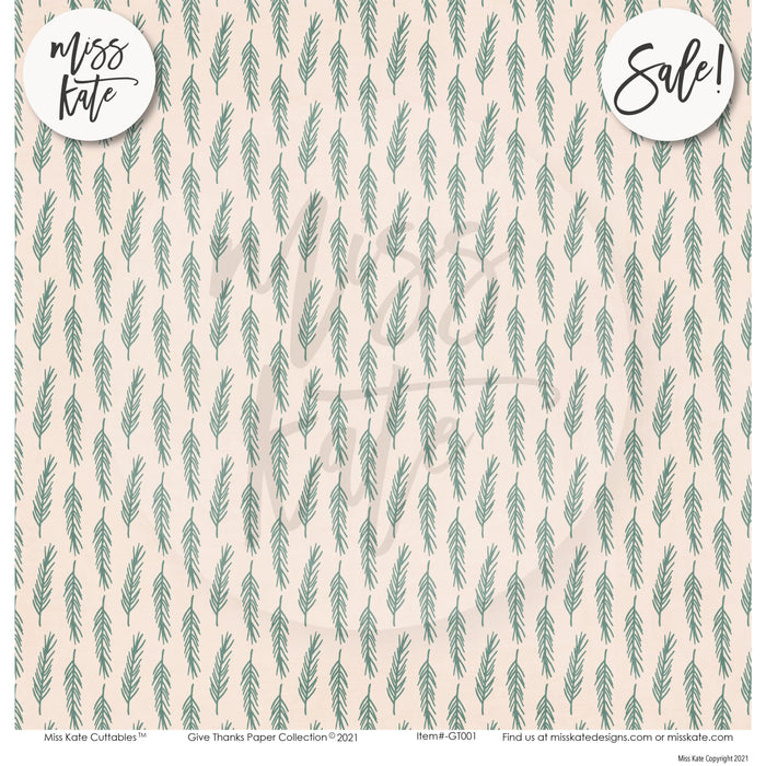 Give Thanks - Paper & Sticker Kit 12X12 (Ds)