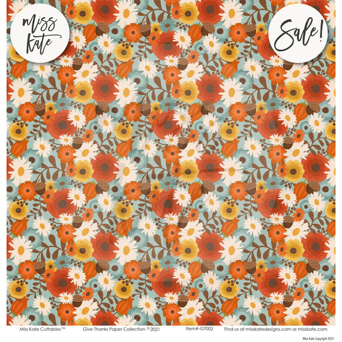 Give Thanks - Paper & Sticker Kit 12X12 (Ds)