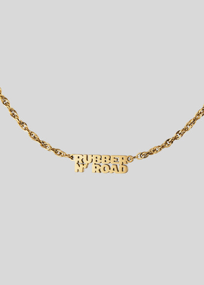 Gold Logo Chain - RUBBER N' ROAD