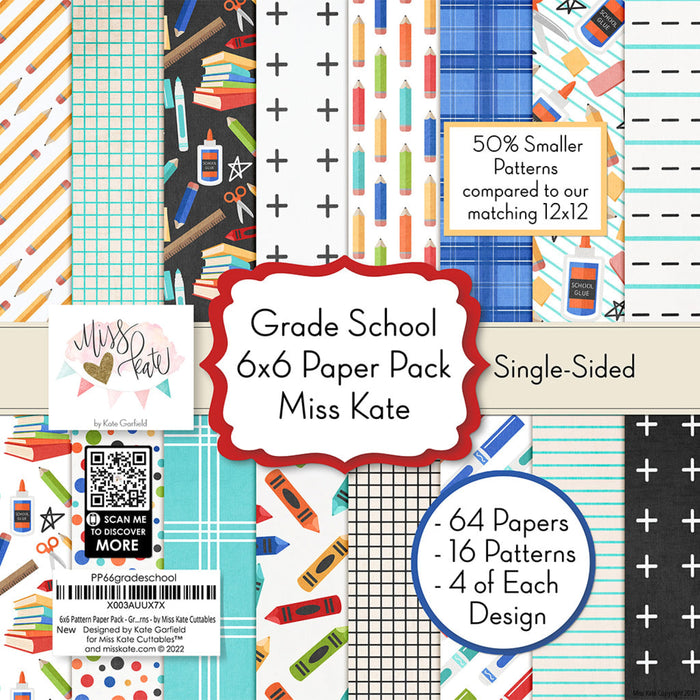 Grade School - 6X6 Paper Pack (Ss)