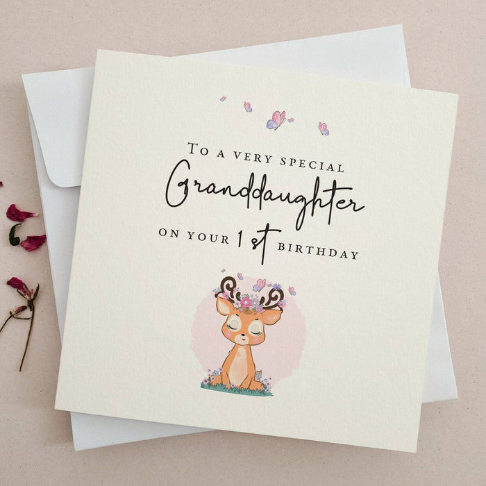 Granddaughter First Birthday Card - XOXOKristen