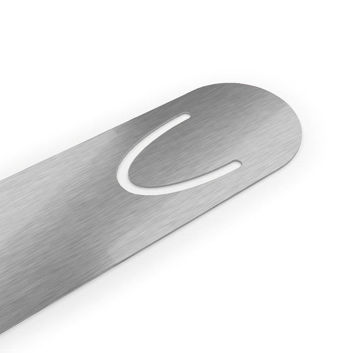 Gray Leopard Hearts Bookmark