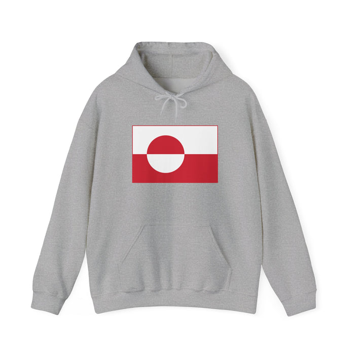Greenlandic Flag Hooded Sweatshirt