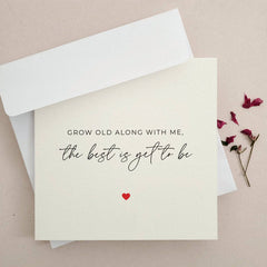 Grow Old With Me Valentines Day Card - XOXOKristen