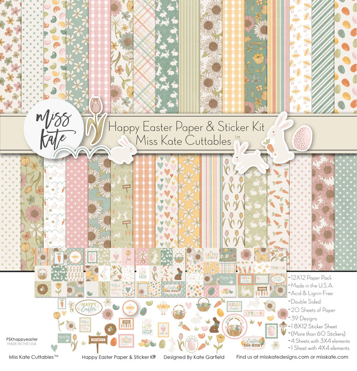 Happy Easter - Paper & Sticker Kit