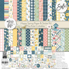 Happy Spring - Paper & Sticker Kit 12X12 (Ds)