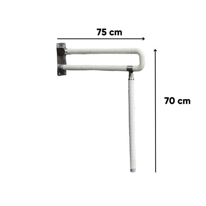 HappyBath Stainless Steel Nylon Folding Grab Bar