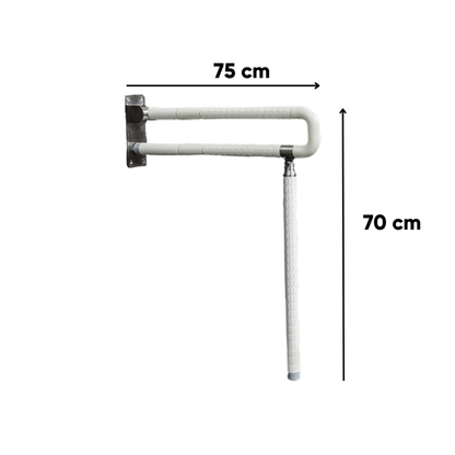 HappyBath Stainless Steel Nylon Folding Grab Bar