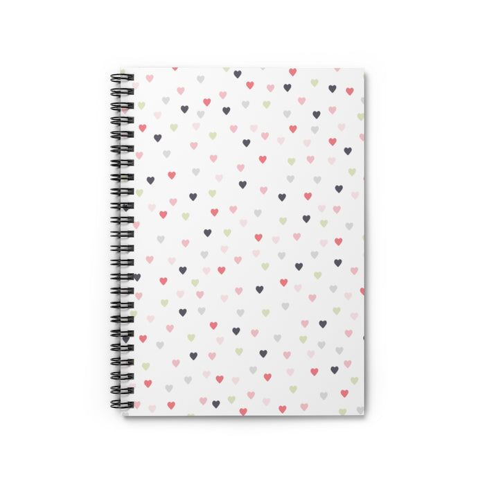Heart Sprinkles Spiral Lined Notebook