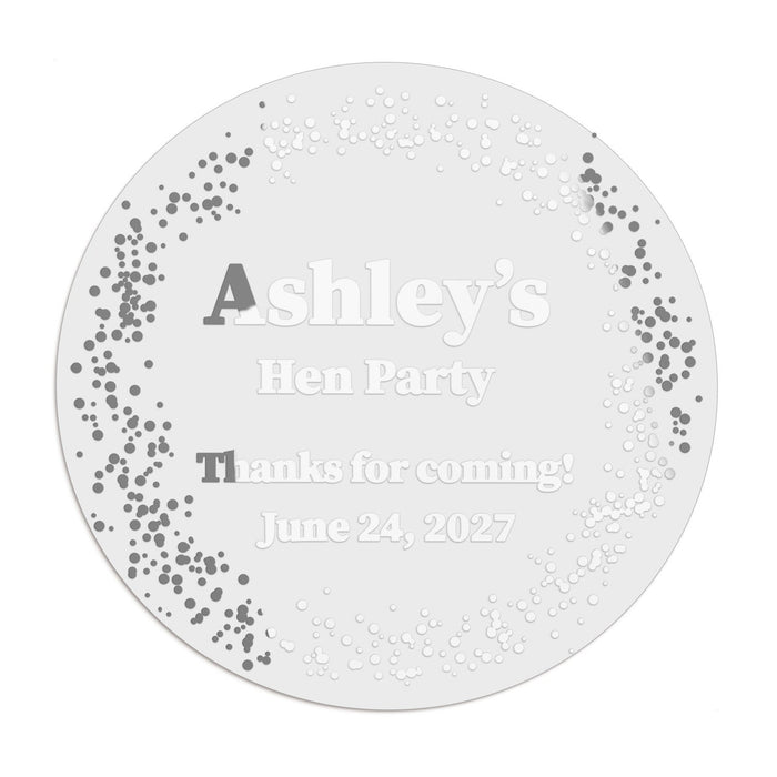 1.25" - 12 Labels / Silver Foil