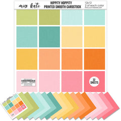Hippity Hoppity - Linen Printed Smooth Cardstock Single-Sided