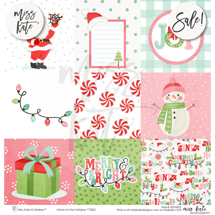 Home For The Holidays - Paper & Sticker Kit 12X12 (Ds)